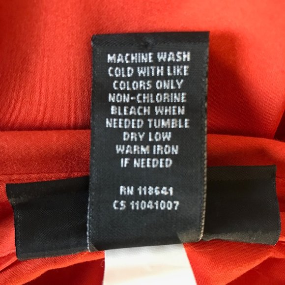 LANE BRYANT 24 Polished Cotton Blouse/Vintage - Picture 4 of 4